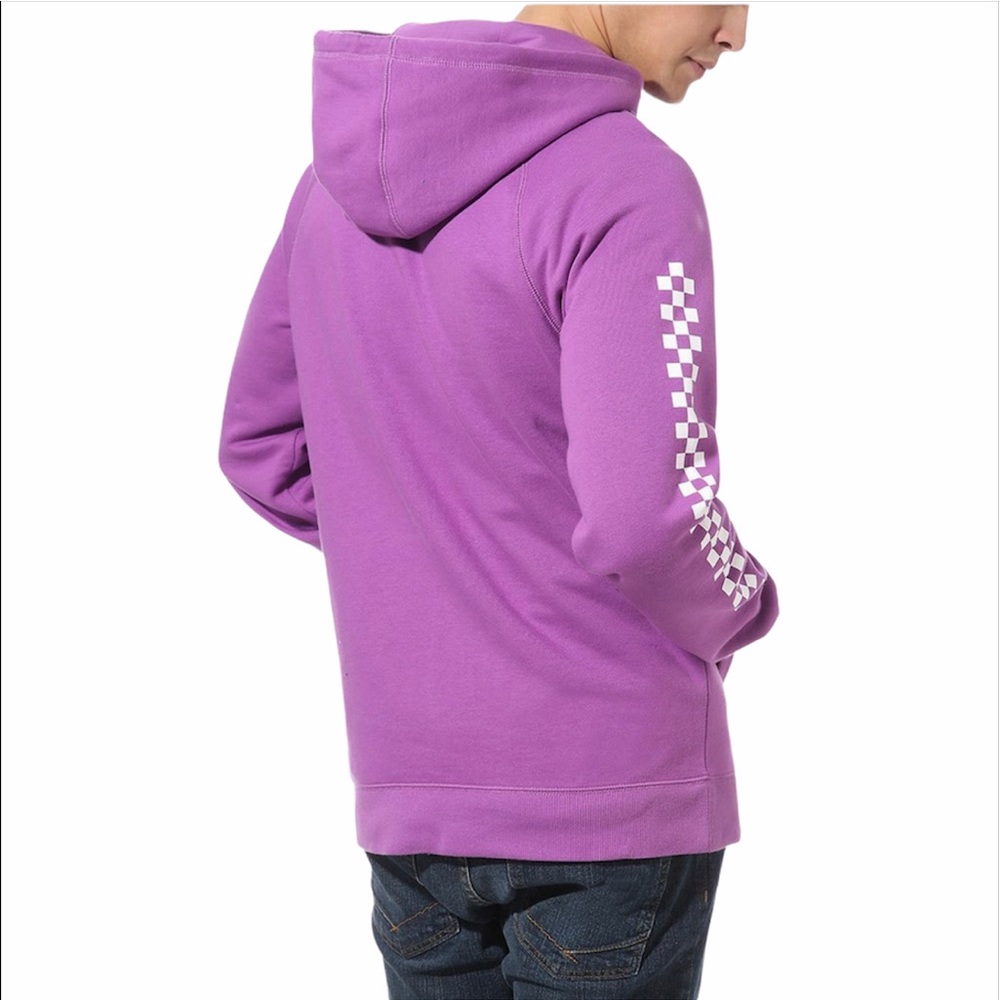 VANS Versa Men’s Hoodie Purple Sweatshirt Pullover - Picture 4 of 7